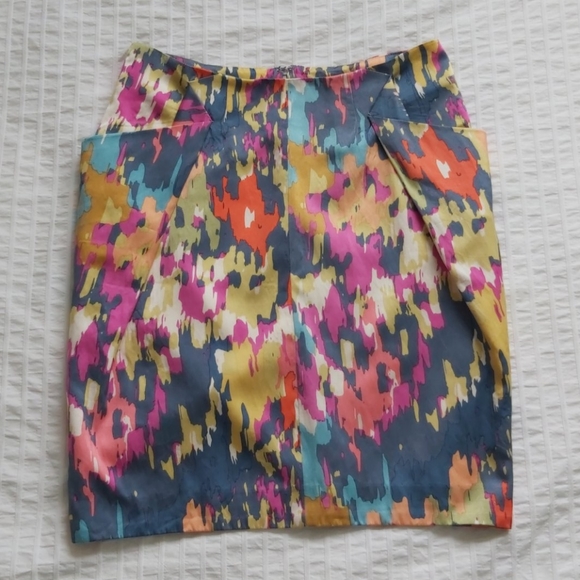 Multicoloured structural silk skirt - Picture 2 of 5